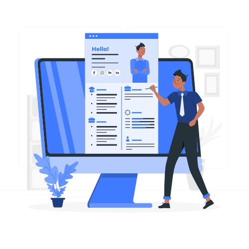 Create and upload your resume to apply for jobs and internships